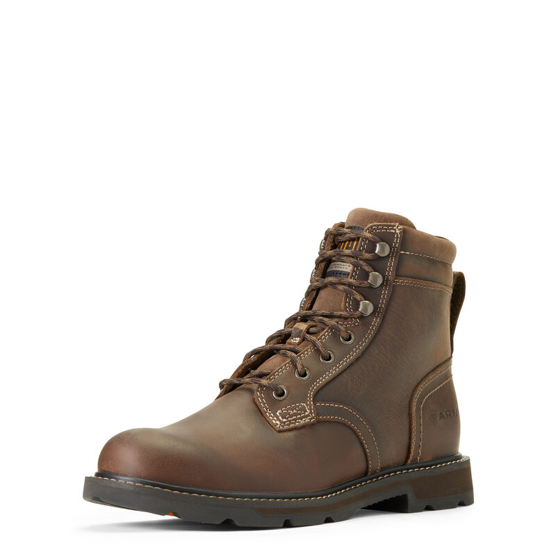 Botas De Trabajo Ariat Groundbreaker 6 Marrones Oscuro Hombre - Chile 158-QGMVTL